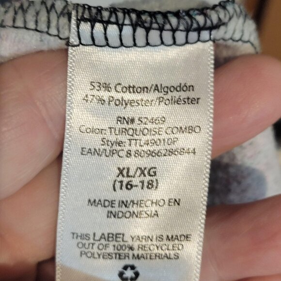 Pre-owned Time and Tru Plaid Shirt/Tunic Top (Size XL 16-18) - Picture 4 of 5